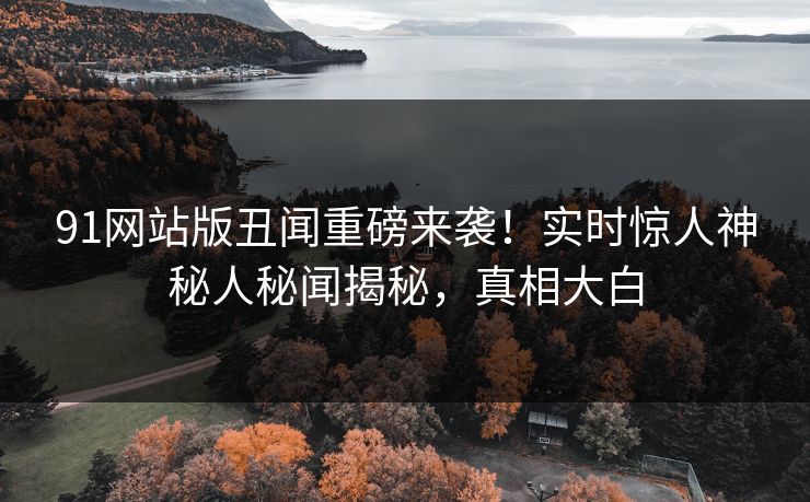 91网站版丑闻重磅来袭！实时惊人神秘人秘闻揭秘，真相大白